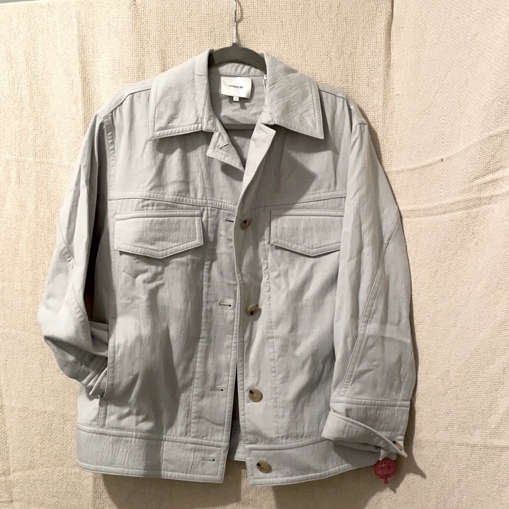 Vince. 100% Cotton. Trendy boxy coat. NWT! I love this piece! Hard to let it go!